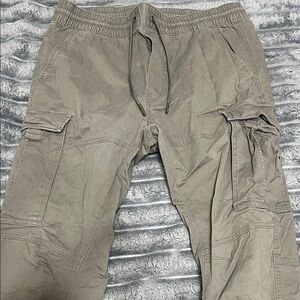 Men's Cargo Jogger Pants in Olive Green